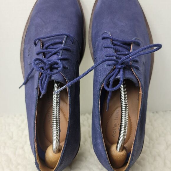Clark\'s Malwood Plain Oxford Men\'s Size 10.5 Navy Nubuck Lace Up Shoes main image 10